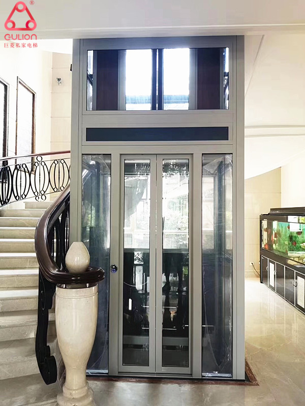 上海四层别墅电梯安装尺寸和设计图纸，Gulion巨菱